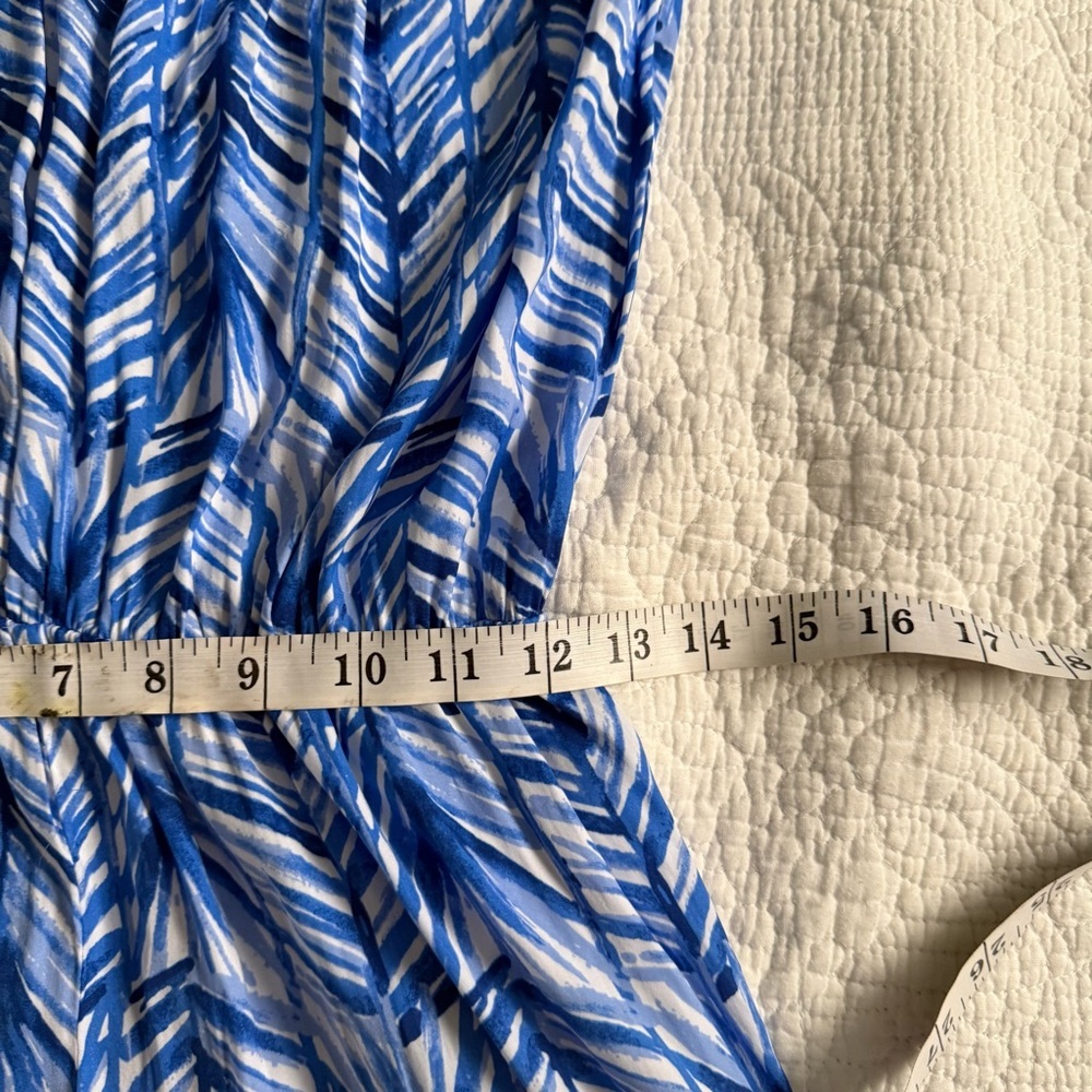 Lilly Pulitzer Colby Romper Embellished Lapis Blue Costa Verde - Picture 7 of 8